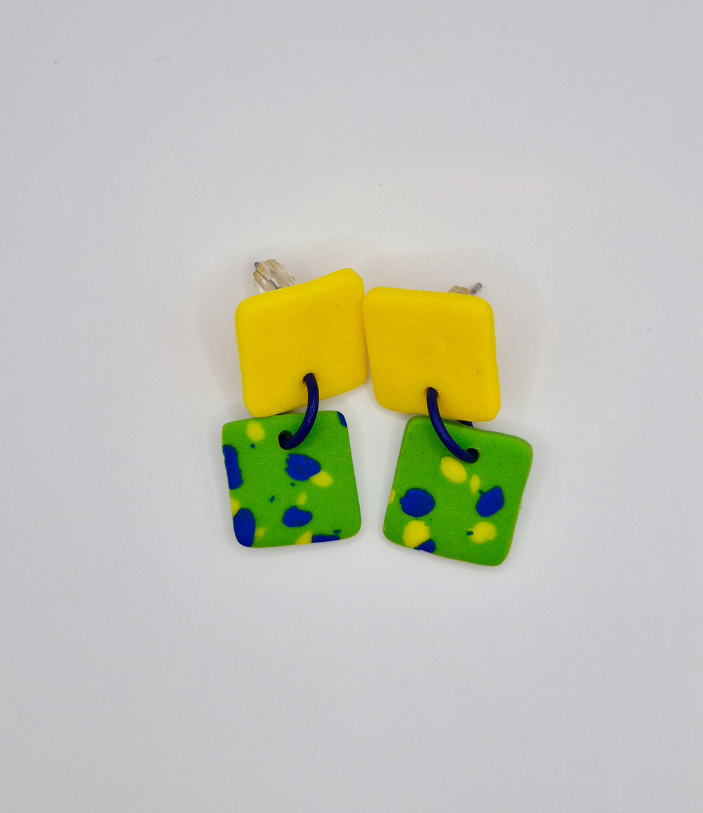 BO POP Mondrian jaun, bleu et vert