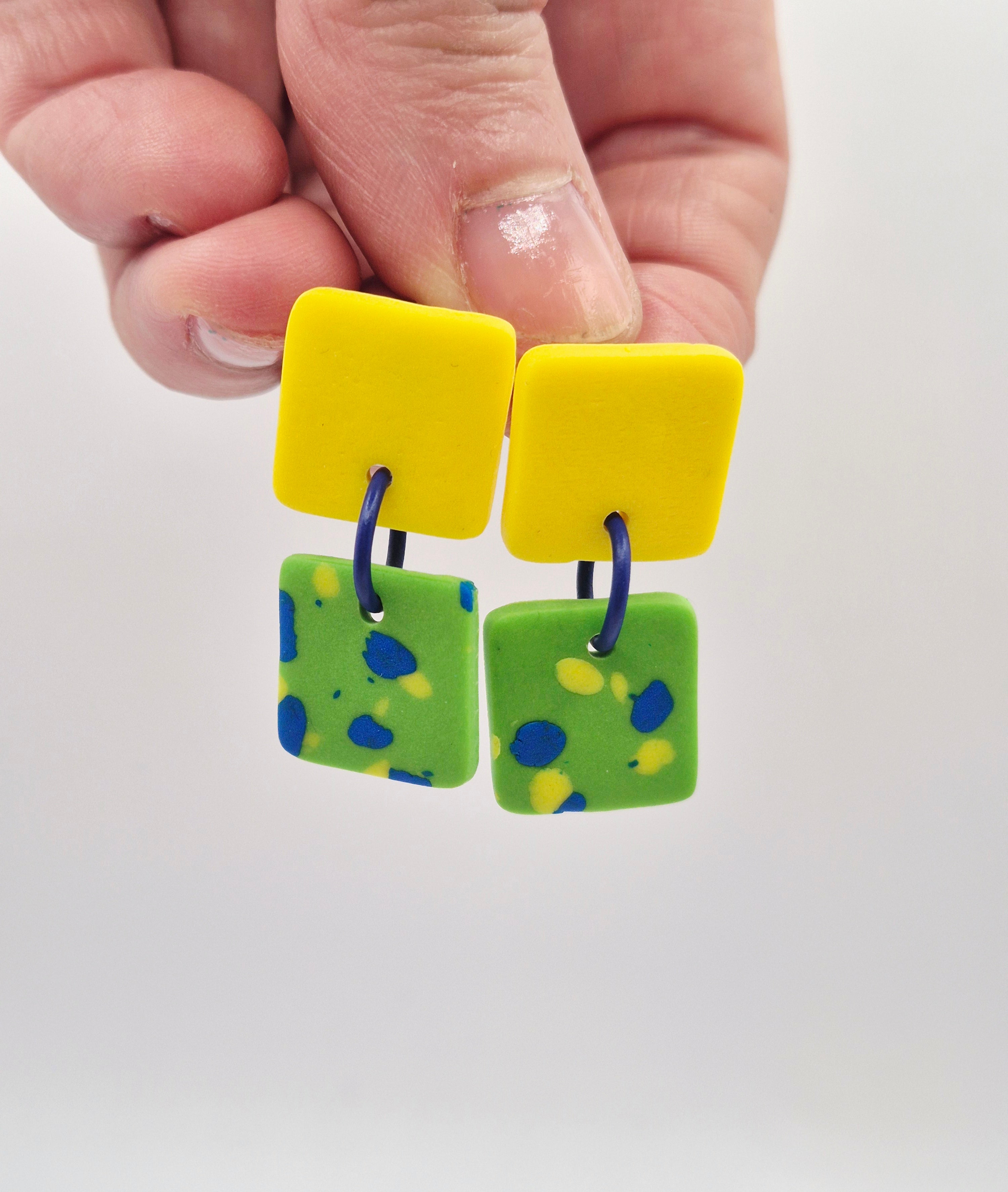 BO POP Mondrian jaun, bleu et vert