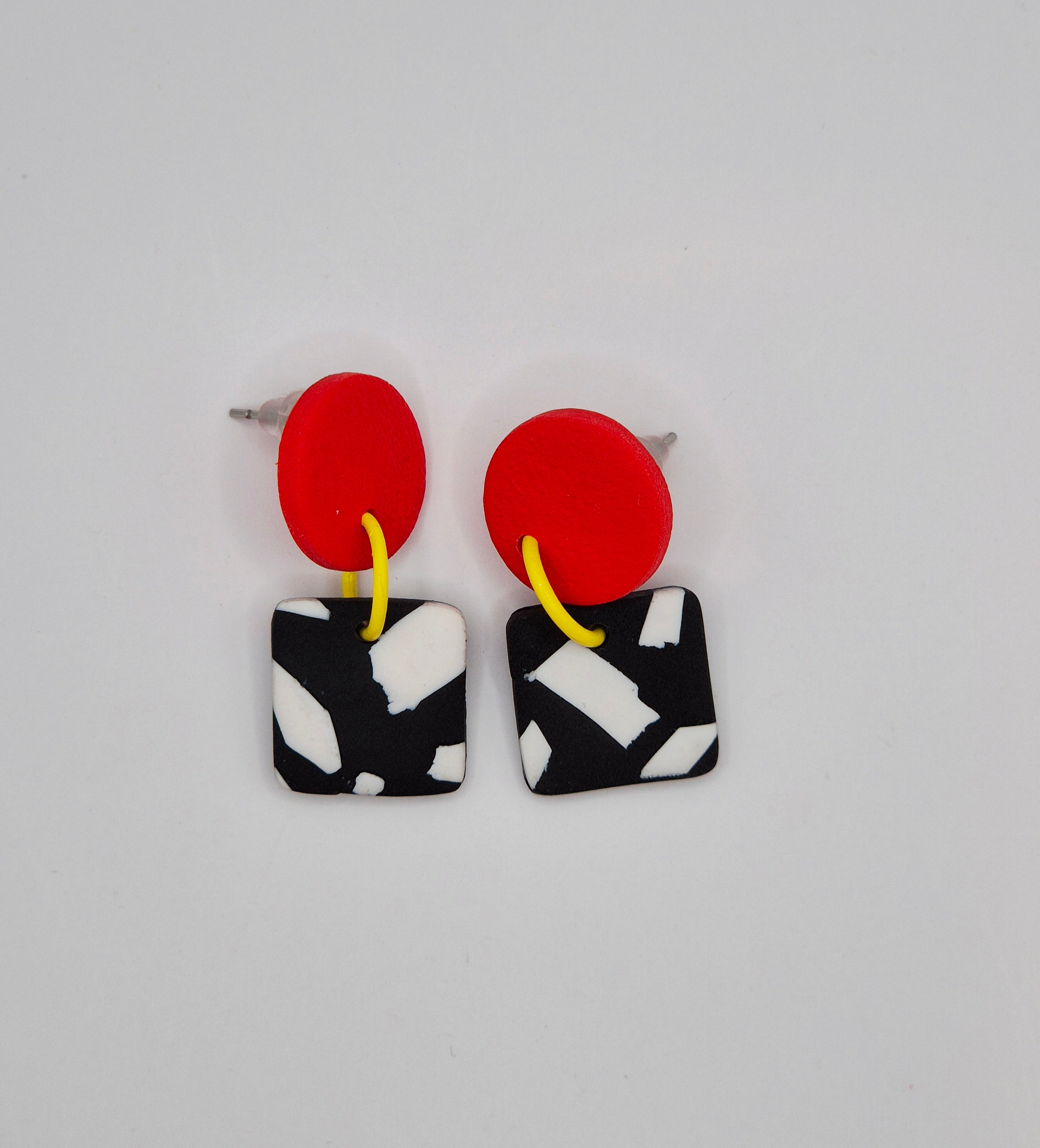 BO POP Memphis rouge, noir et blanc