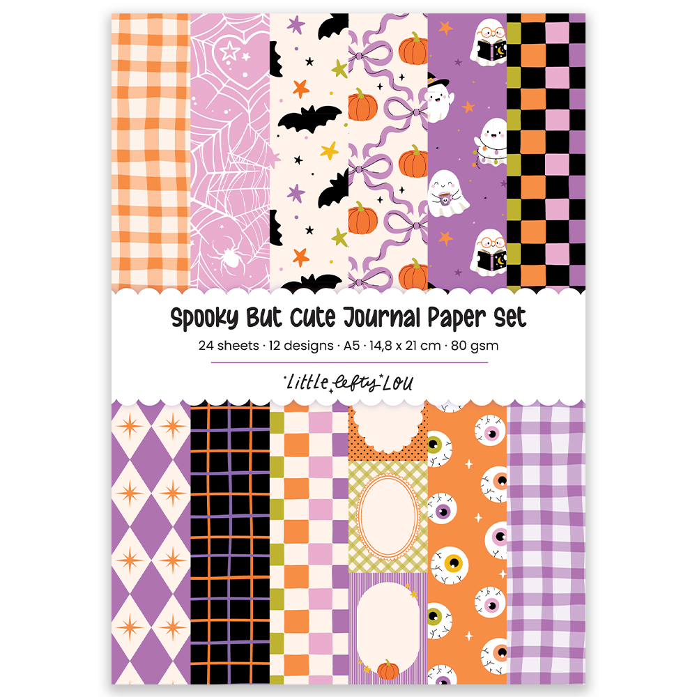 Ensemble de papiers pour journal — effrayant mais mignon