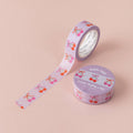 Ruban Washi Cerises Cœur