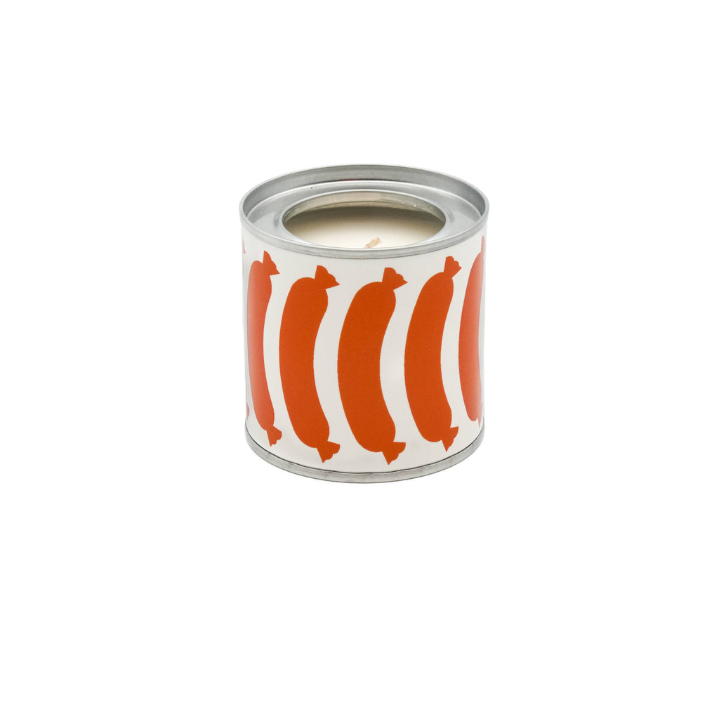 Bougie parfumée SAUCISSE (bois de chauffage + cumin)