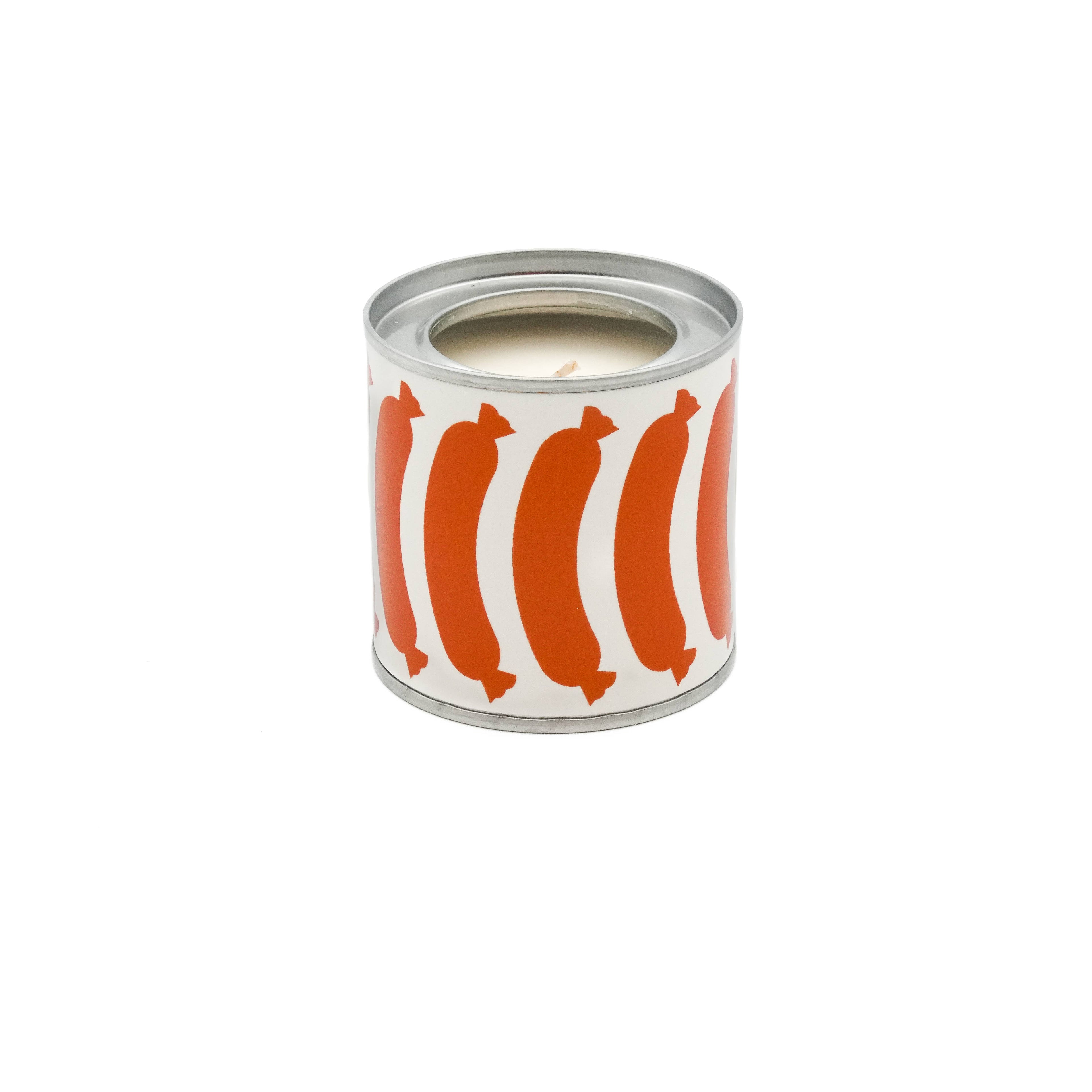 Bougie parfumée SAUCISSE (bois de chauffage + cumin)