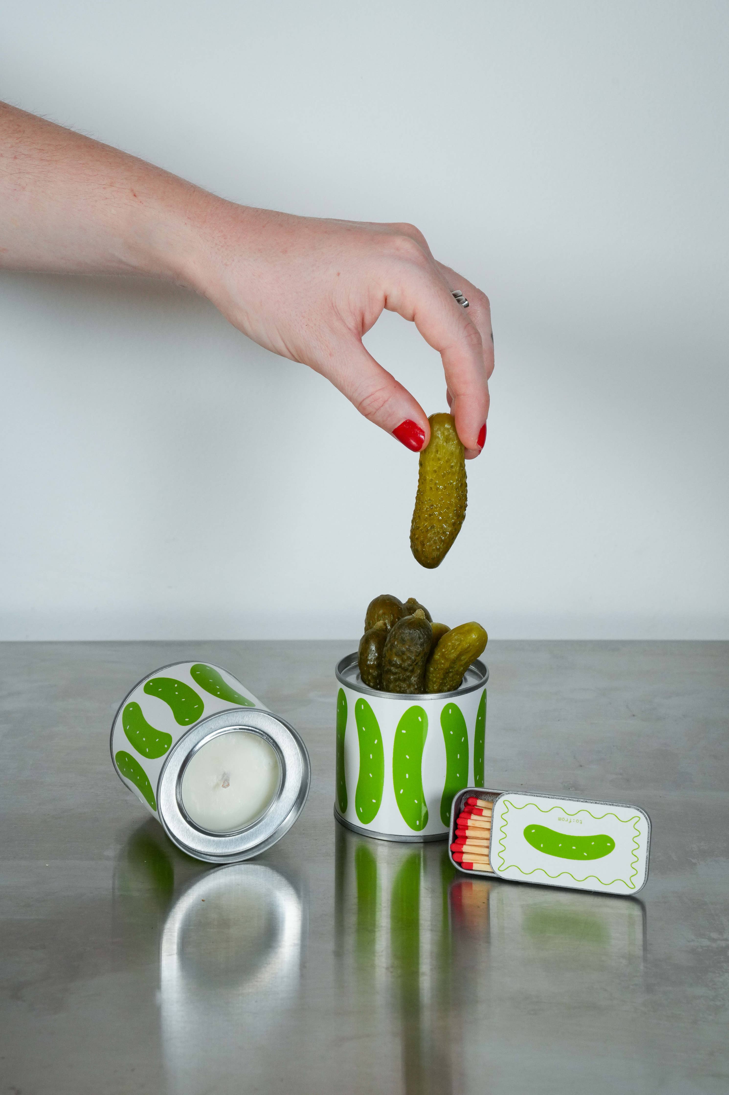 BOÎTE DE BOUGIE PICKLES (concombre + aneth)