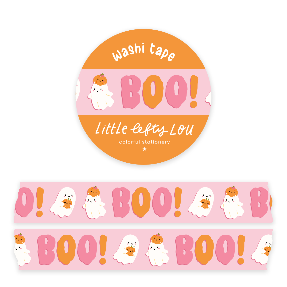 Ruban washi « Boo »