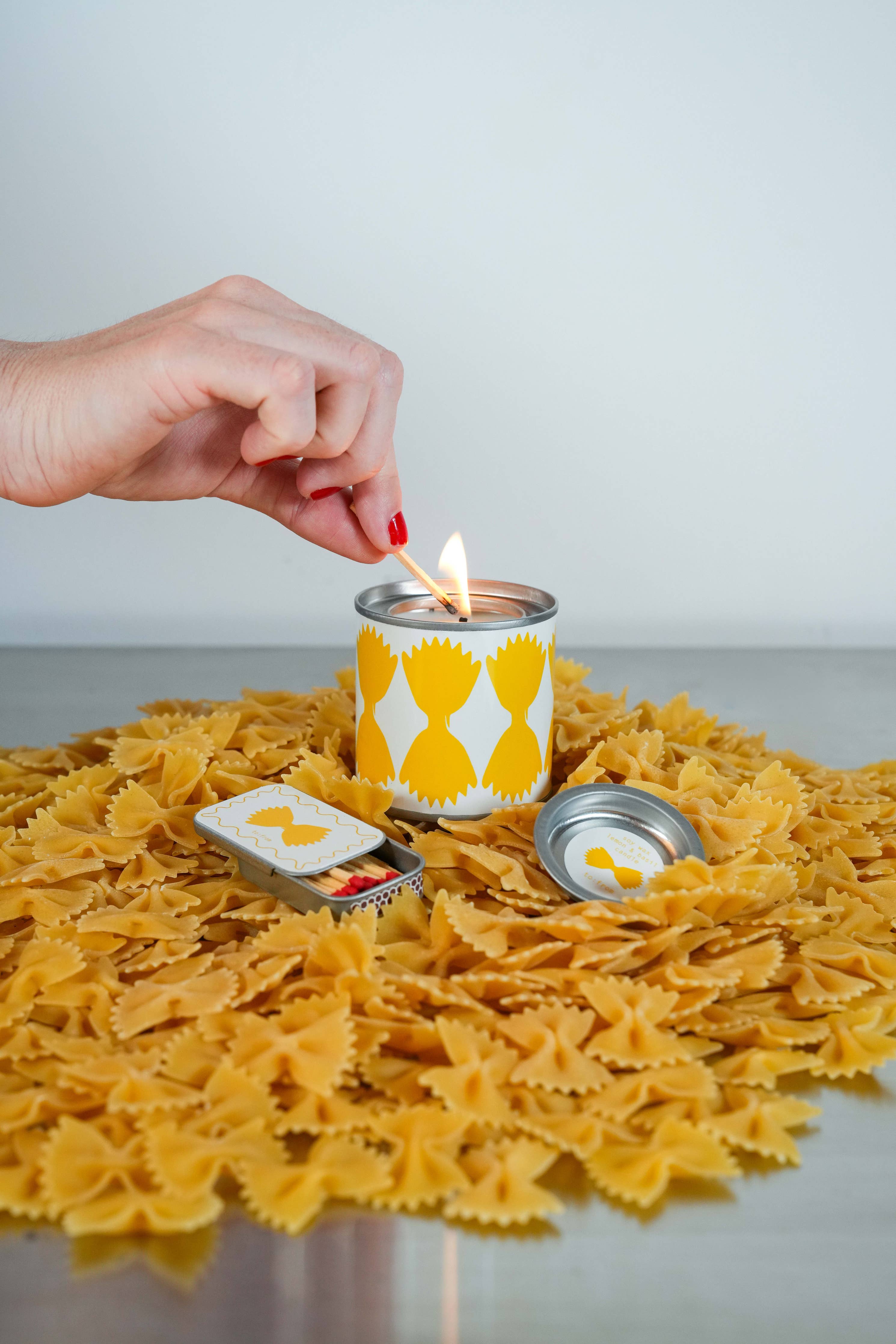 Bougie PASTA parfum citron et basilic
