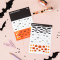 Feuille d'autocollants A6 — autocollants de remplissage Halloween, imperméable