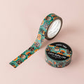 Ruban washi Halloween vintage vert
