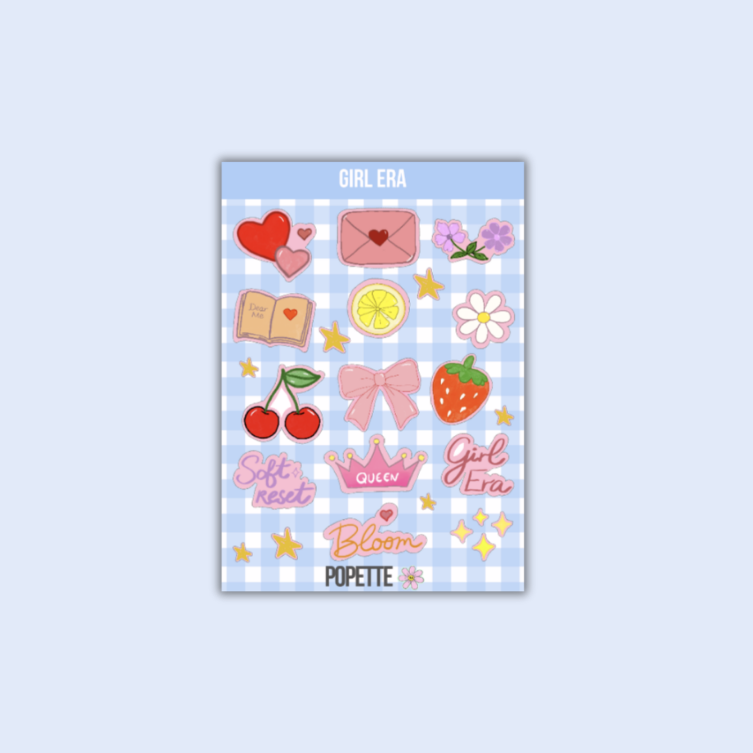Planche de stickers Girl Era