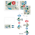 Carte guirlande Oiseau