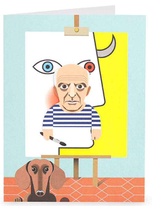 Carte postale avec enveloppe Pablo Picasso