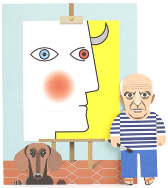 Carte postale avec enveloppe Pablo Picasso