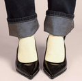 Chaussettes lurex jaune citron