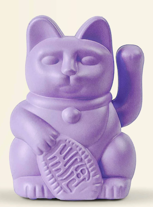 Lucky Cat solaire Lila Optimisme