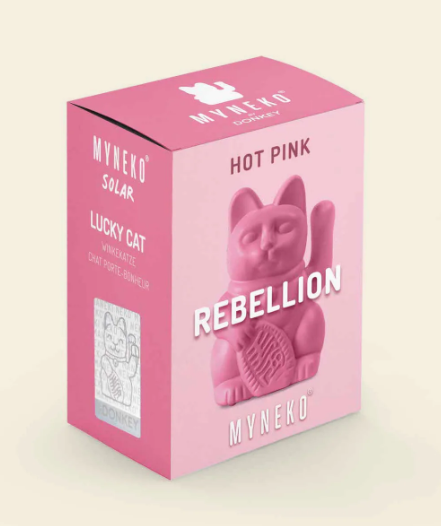Lucky Cat solaire Rose Rebellion