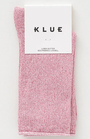 Chaussettes lurex roses