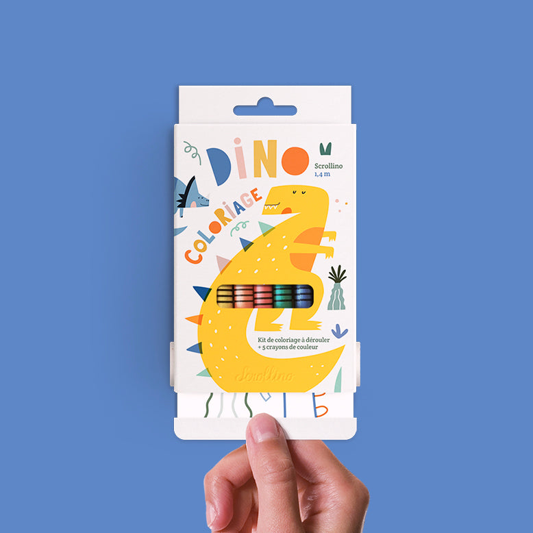 Livre de coloriage Scrollino Dino