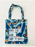 Tote Bag Wax "Good Vibes" – Bleu