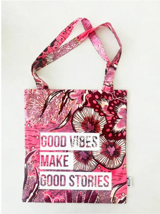 Tote bag en wax rose