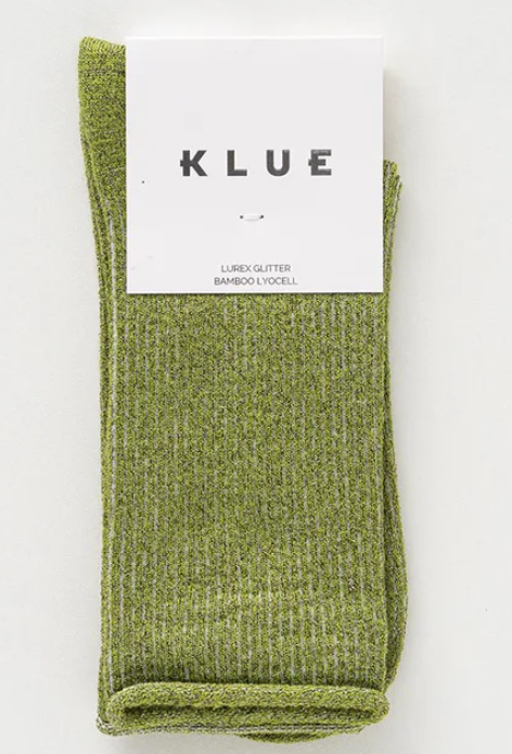 Chaussettes lurex vertes