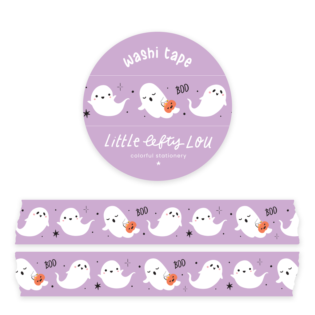 Ruban Washi Ghosts, violet