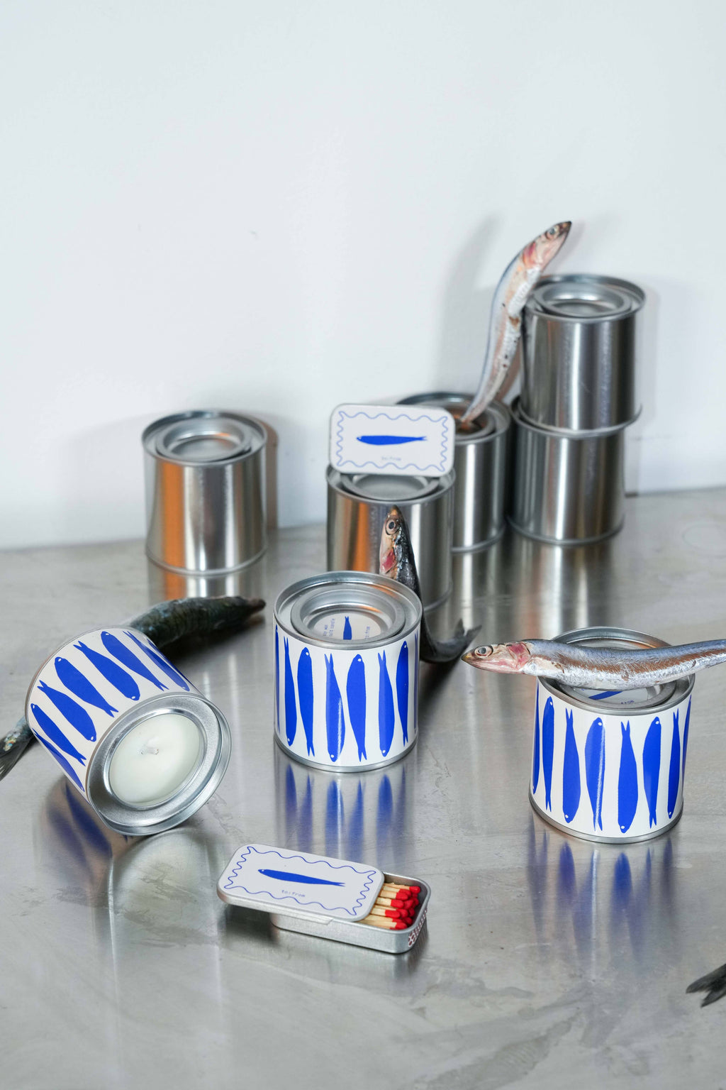 Bougie SARDINES (sel de mer)