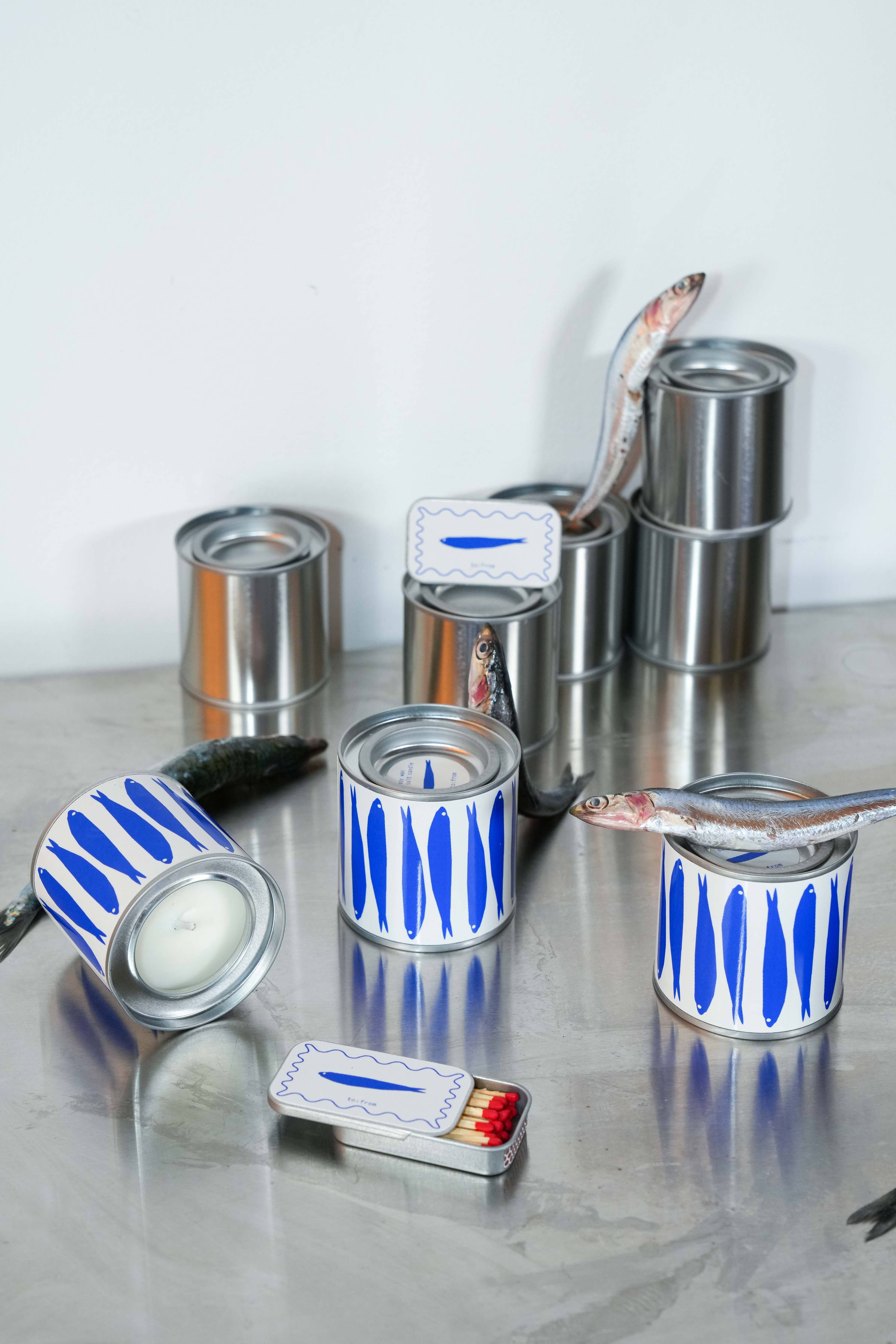Bougie SARDINES (sel de mer)