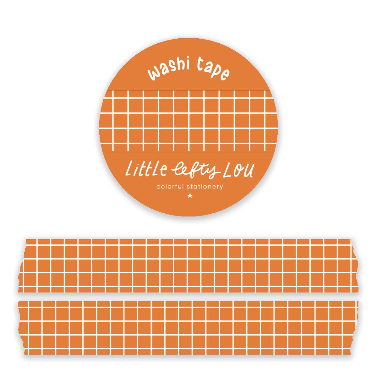 Ruban adhésif Washi Orange Grid