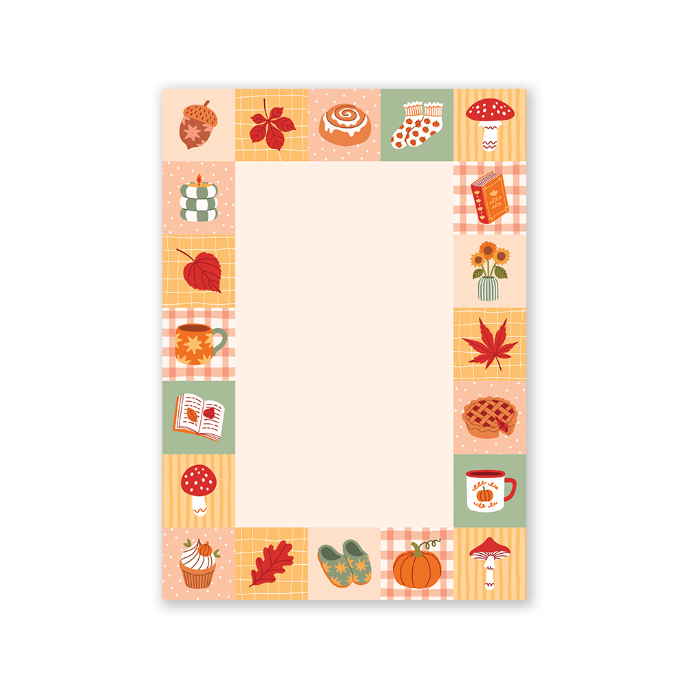 Bloc-notes A6 Patchwork Automne
