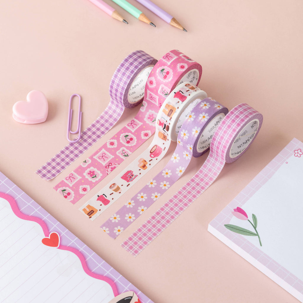 Ruban Washi Vichy Rose