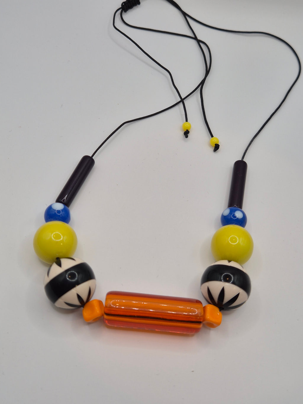 Collier Memphis orange et jaune