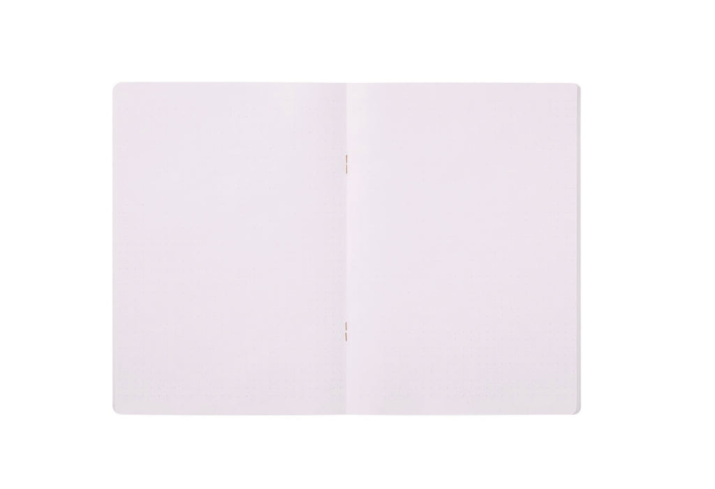 Cahier à spirales quadrillage à points violets