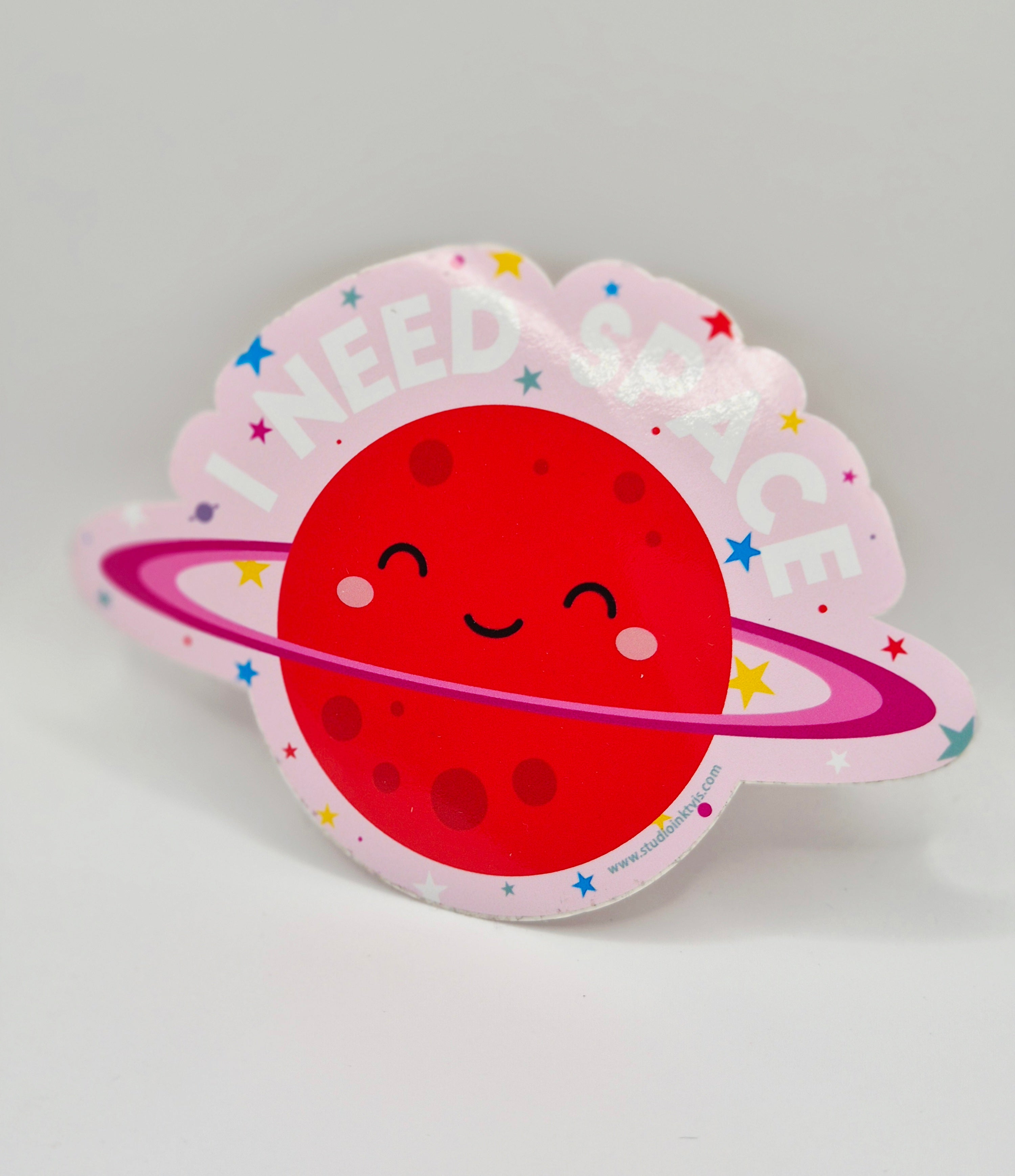 Sticker "I need space"