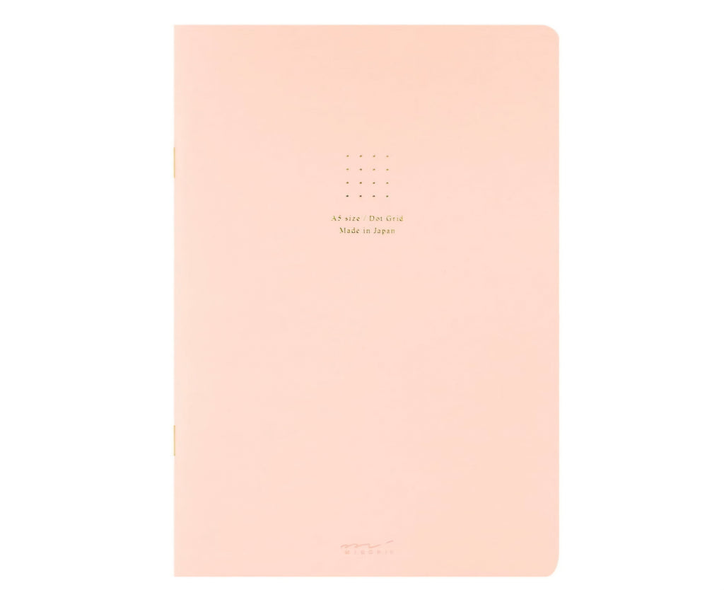 Cahier à spirales quadrillage à points roses