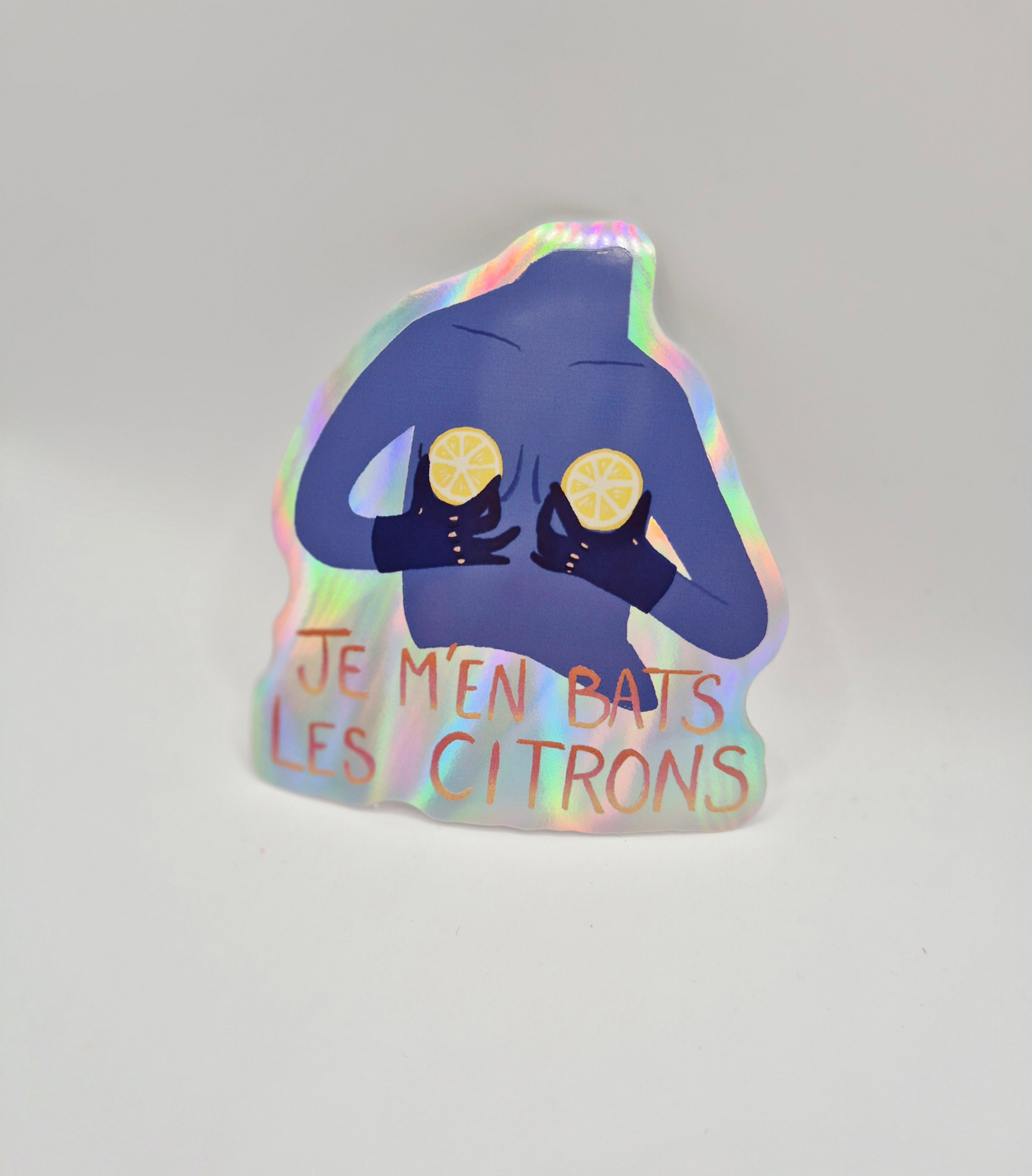 Sticker "Je m'en bats les citrons "
