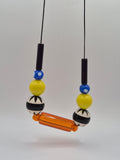 Collier Memphis orange et jaune
