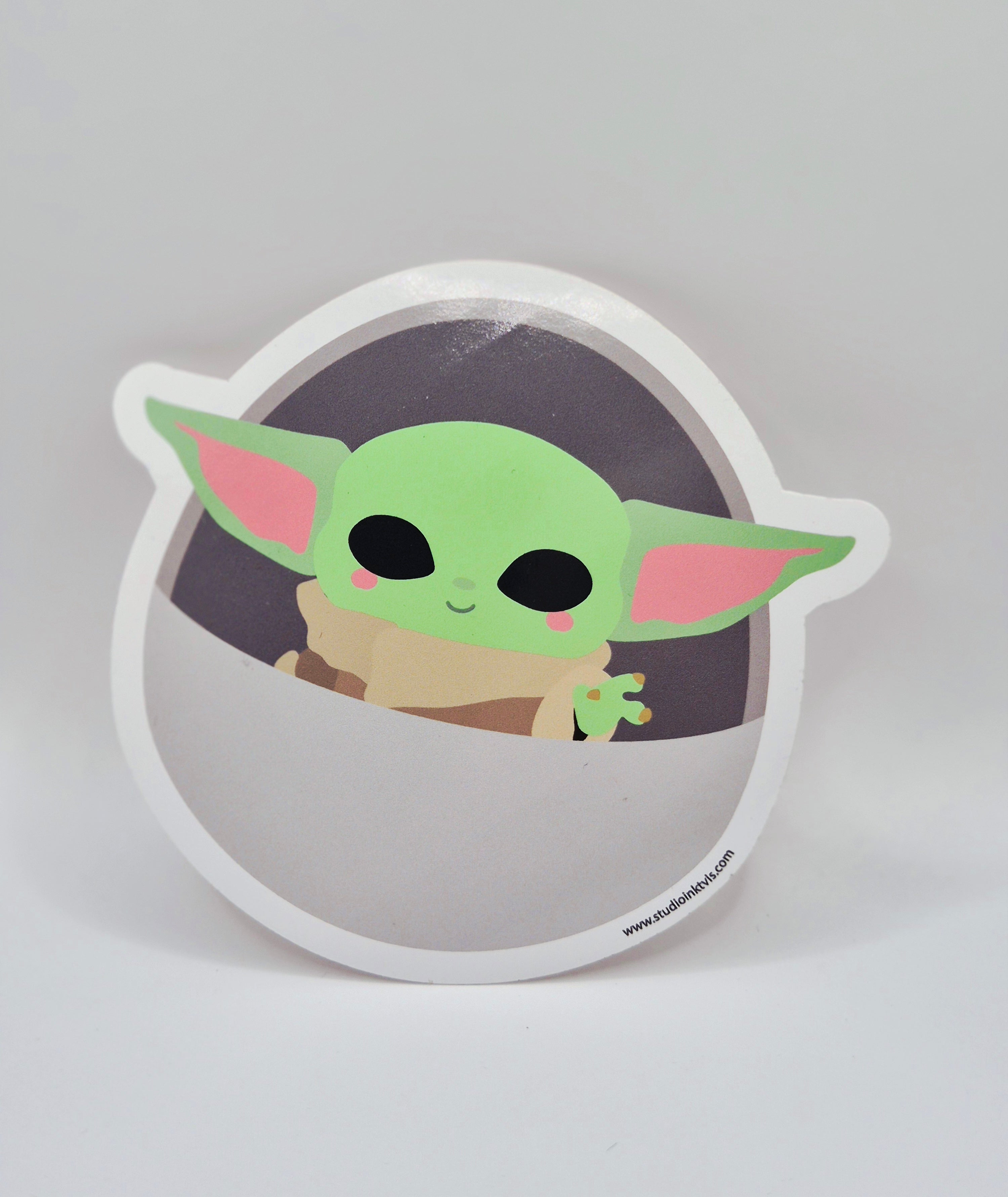 Sticker baby Yoda